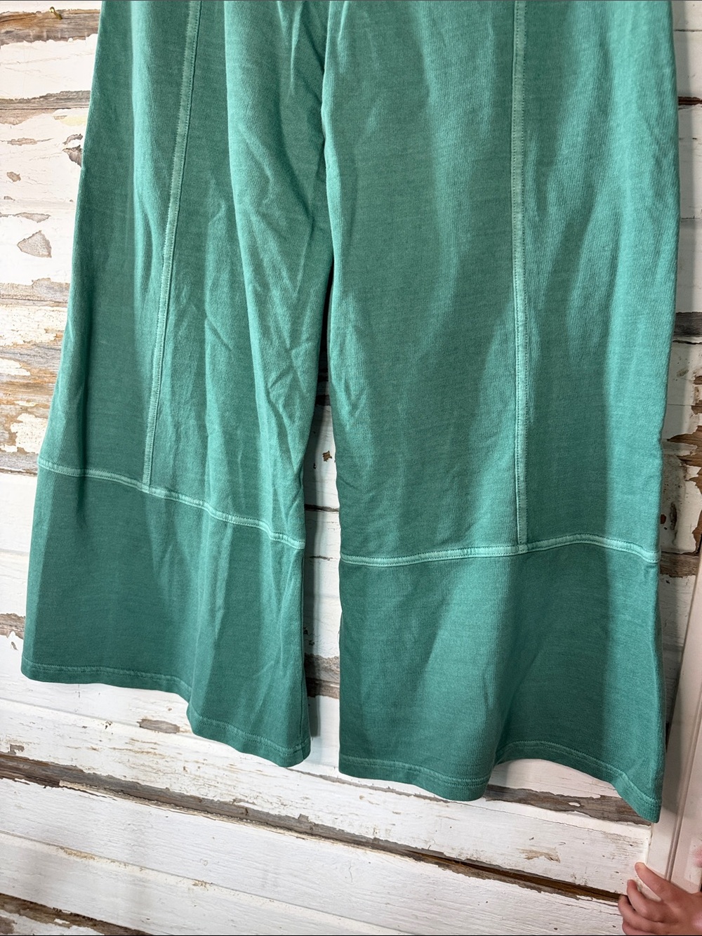 Zenana Outfitters Teal Wide-Leg Drawstring Pants 3 - Picture 7 of 7